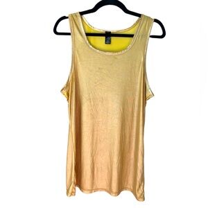 Knobs SF (San Francisco) metallic gold tank top Size Large